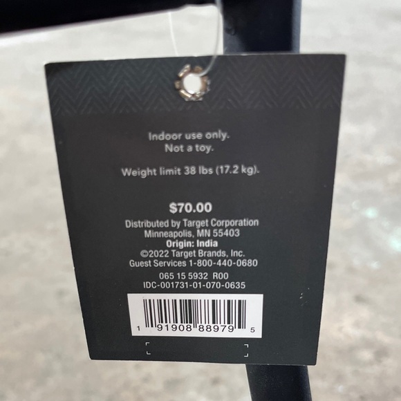 Threshold Quality and Design Log Holder Black New with Tags - Picture 2 of 2